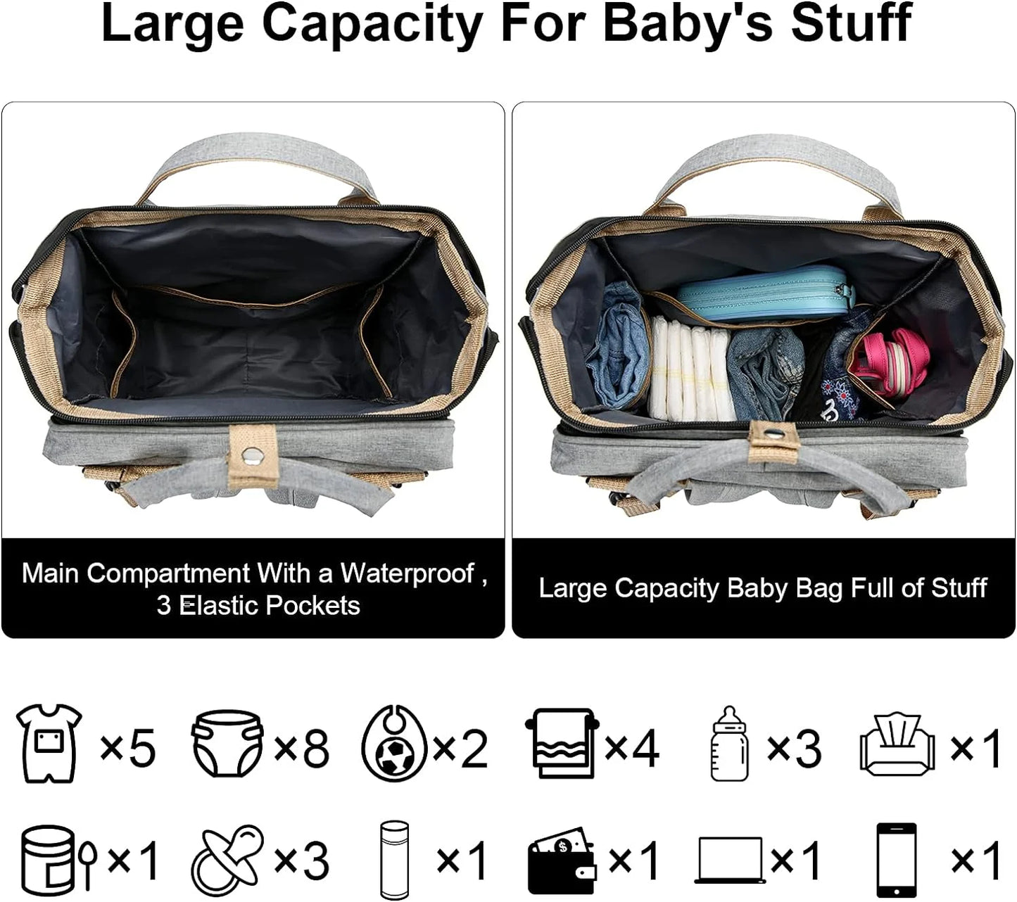 Snuggle Pack Diaper Bag Backpack