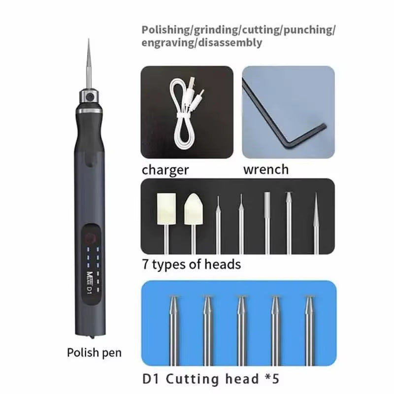  Global Essentials EtchPro Electric Engraver Grinding Pen 