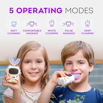 Global Essentials Kids U Shaped Electronic Toothbrush 