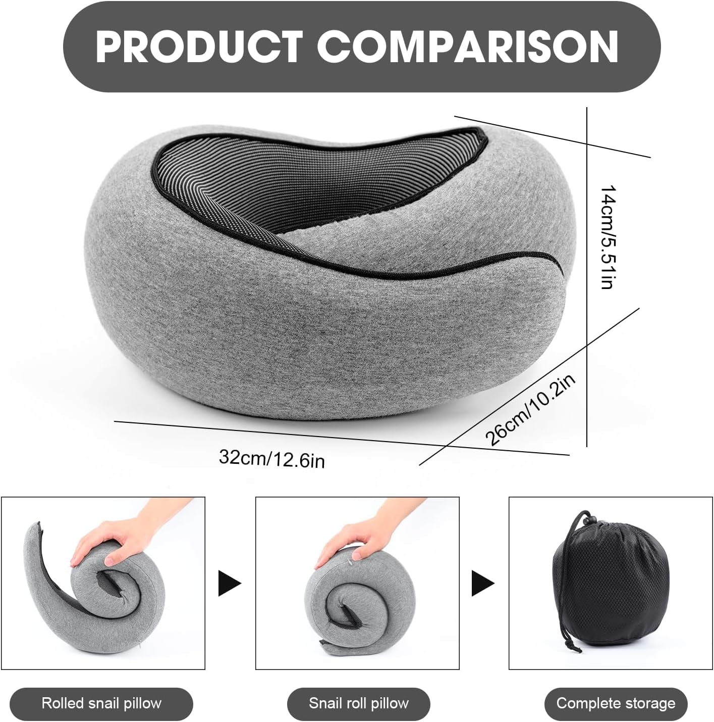 Global Essentials Unique Travel Pillow